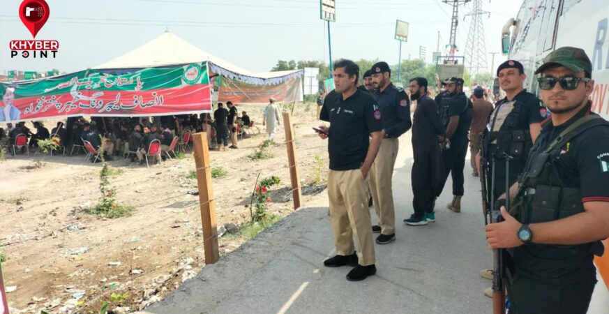 Peshawar Police Tighten Security as SSP Masood Reviews Rally Venue