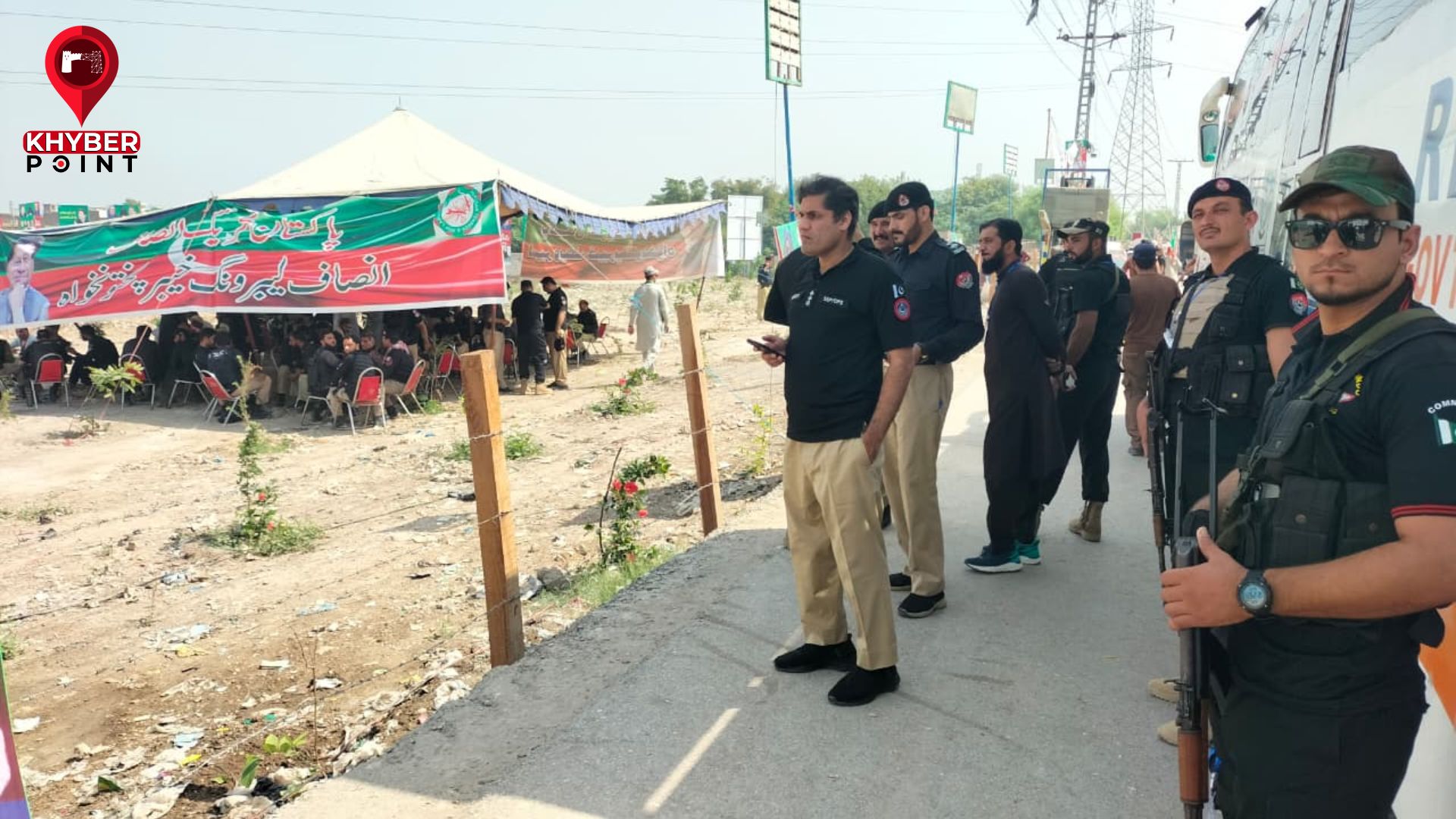 Peshawar Police Tighten Security as SSP Masood Reviews Rally Venue